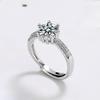 925 Sterling Silver Moissanite Ring Luxury Classic Wedding Jewelry Engagement Charm Fashion Party Gifts Ring for Women