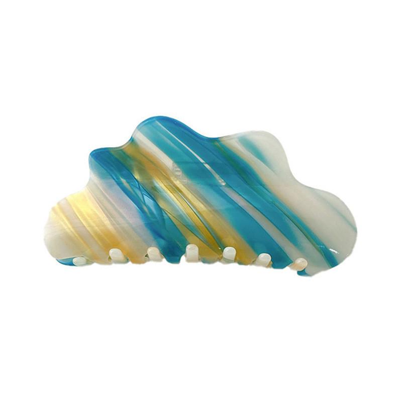 Stilvolle 13cm Farbverlauf Große Acetat Haarspange für Elegante Frisuren