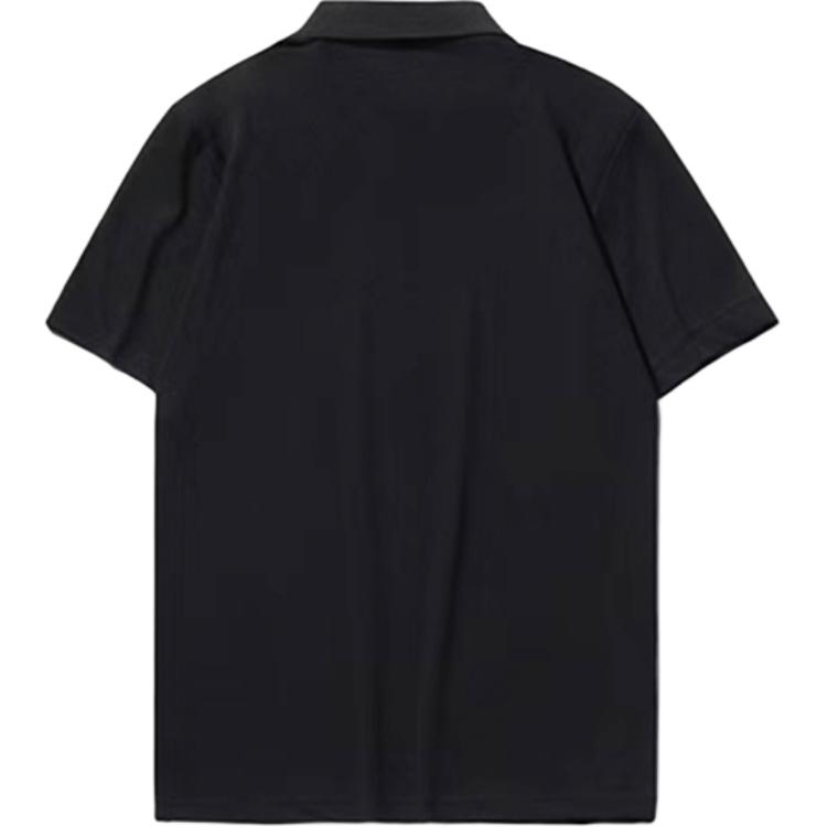Li Ning Pure Cotton Summer Solid Color Retro Casual Loose Polo Shirt Men tops ASPL723-1