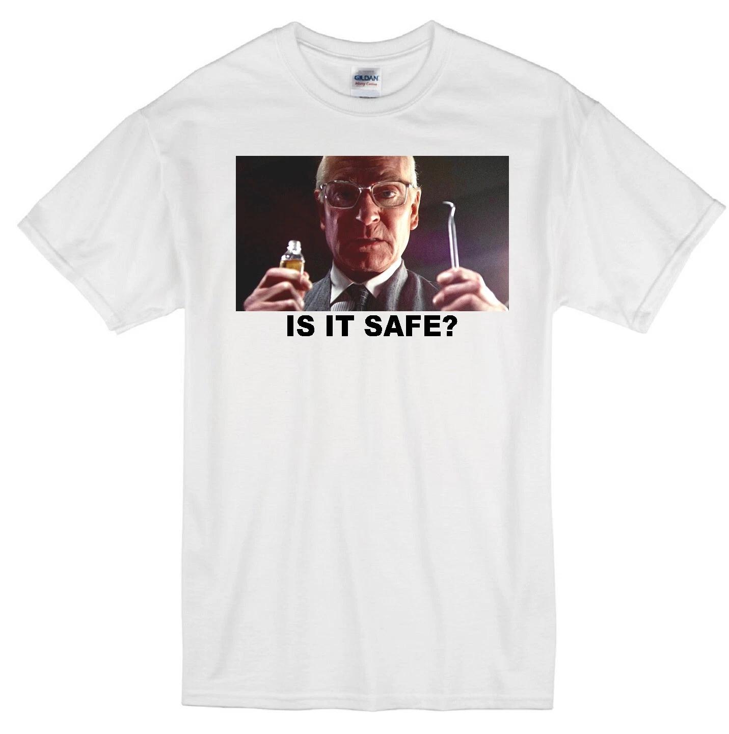 IS IT SAFE? MARATHON MAN LAURENCE OLIVIER DUSTIN HOFFMAN MOVIE WHITE T-shirt XL