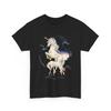 1980er Jahre terraro See Mond Einhorn Fantasy Kunst T-Shirt
