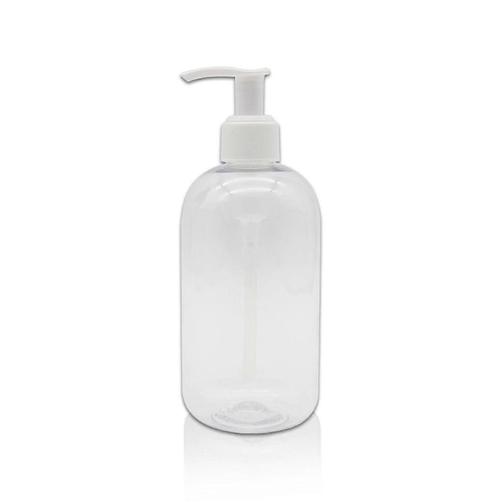 500ml Clear Plastic Thickened Bottles with Pumps Dispensers Refillable Liquid Soap Transparent Round