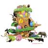 Takara Tomy "Ania Animal Gathering! Gachatto Rolling Tree" Realistic Moving Animal and Dinosaur Figure Toy, Meets Toy Safety Standards