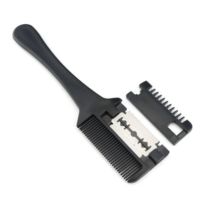 Professionelle 2-in-1-Rasierklingenkamm-Haarschere, Haarschnitt, Effilierwerkzeug, Friseurwerkzeuge, Haarschneideschere, Friseurschere, Kamm