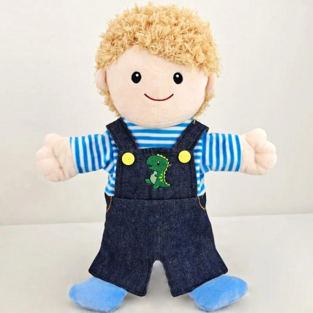 Profession Puppet Cartoon Professional Series Plush Toy Job Doctor Teacher Worker Famer Police Cosplay Kindgarten Role Play Gift