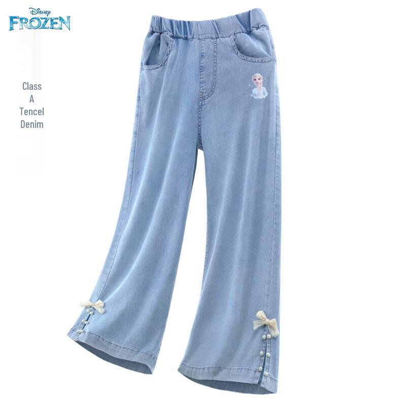 Disney Girls  Summer Lightweight Tencel Wide-Leg Jeans 130