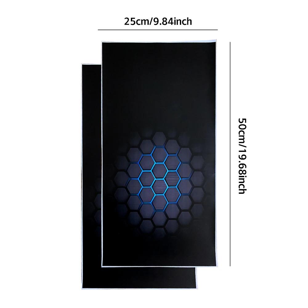 Car B Pillar Sticker Honeycomb Hexagon Auto Center Column Decoration Cover Scratches Waterproof Decals for Truck Car Accessories