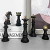 Resin Chess Pieces Board Games International Chess Figurines Retro Home Decor