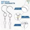 S-Type 360° Rotating Stainless Steel Hook for Outdoor Decor