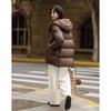 Demana Women's 15D Puff Cloud Hooded Loose Mid-Length Puffer Down Jacket