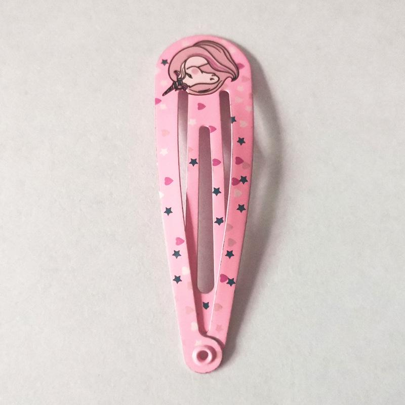 Trendy Kids' Hair Accessories: Cute Animal Metal Hair Clips & Waterdrop Print Crown Side Pins