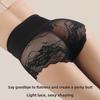 Plus Size Women's Spring Summer Lace Cotton High Waist Lift Hip Tuck Panties