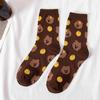 Four Seasons Cute Animal Mid-Calf Socks - Korean & Japanese Style for Women and Girls