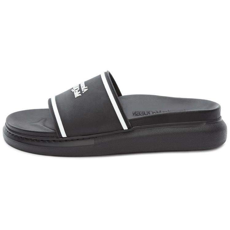 Alexander McQueen Logo Pool Slides Men's 627188W4N401006