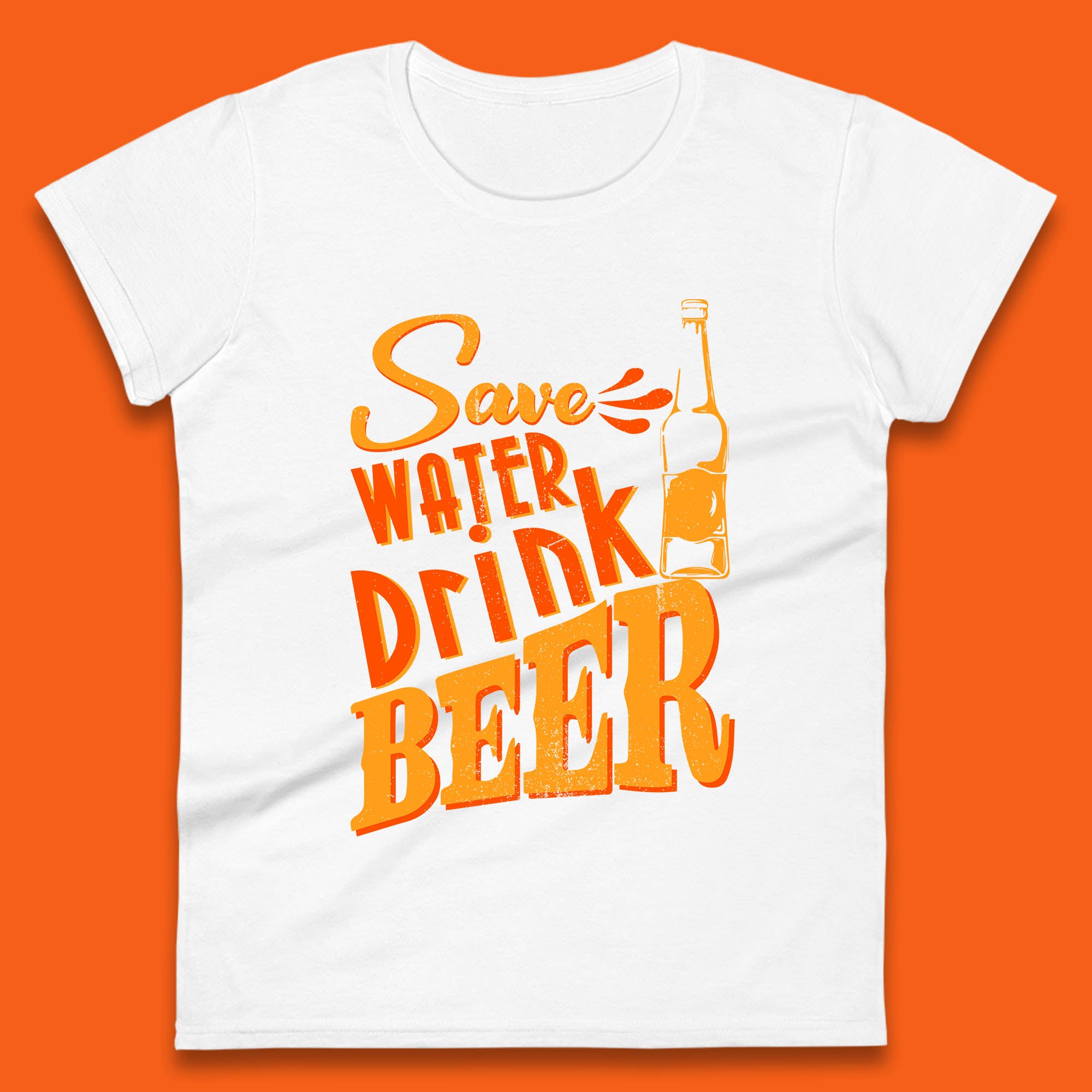Save Water Drink Beer Halloween Horror Scary Beer Drinking Party Womens Tee T Shirt Mens Tops Unisex Top 4XL