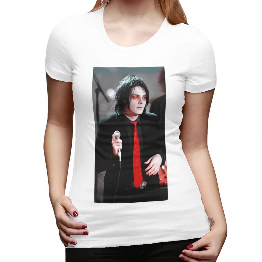 Gerard Way MCR TShirt for Women Crew Neck Streetwear T Shirts Womens Short Sleeve Summer Clothes Tops