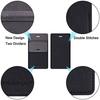 Wisdompro chest pocket pen case lab coats dress shirts protectorguard holder ink leakagestain prevention PU leather set 3 black.