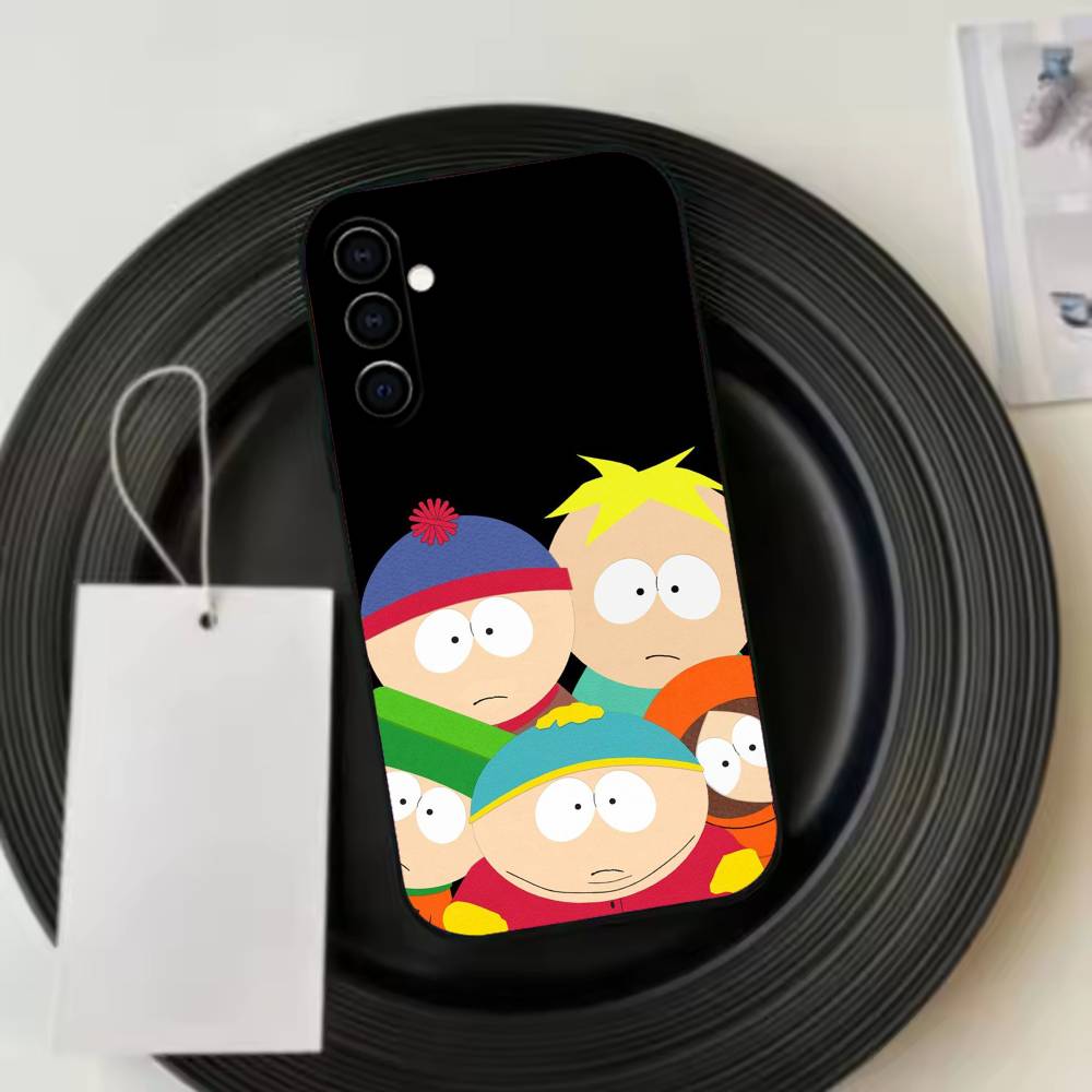 Funny South Park C-Cartoon Phone Case For Samsung Galaxy A73,A72,A71,A70,A53,A52,A51,Others Soft Black Cover