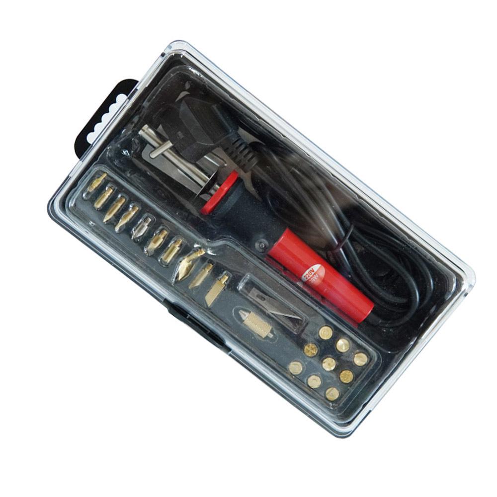 

30W Professional Hand-painted Pyrography & Soldering Tool Set, 220V EU Plug