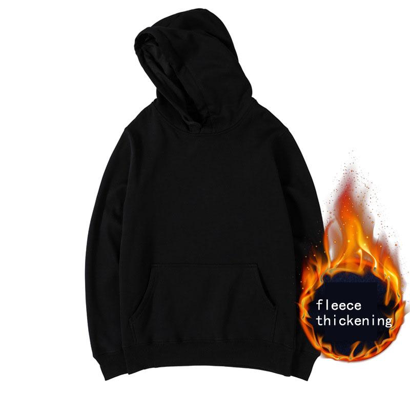 Winter Lässiger Kapuzenpullover Verdickter Fleece-Pullover für Männer und Frauen Rundhals-Sport-Langarm-Paarpullover