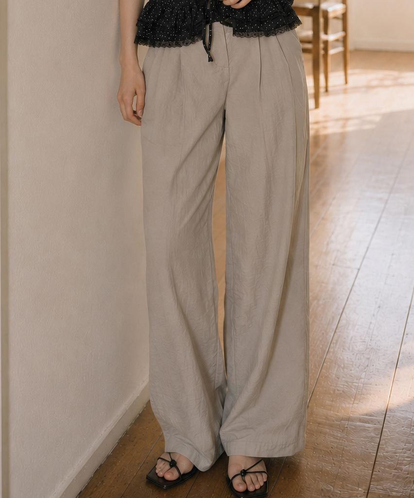 TOPGIRL Cold To Pintuck Light Slacks Pants_T611Bt735