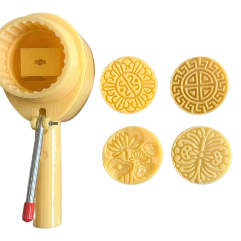 Handgepresste Eishaut-Mondkuchenform, Schokoladenformen, flexible ABS-Kunststoffe, Gebäck-Dessertform für Backbegeisterte