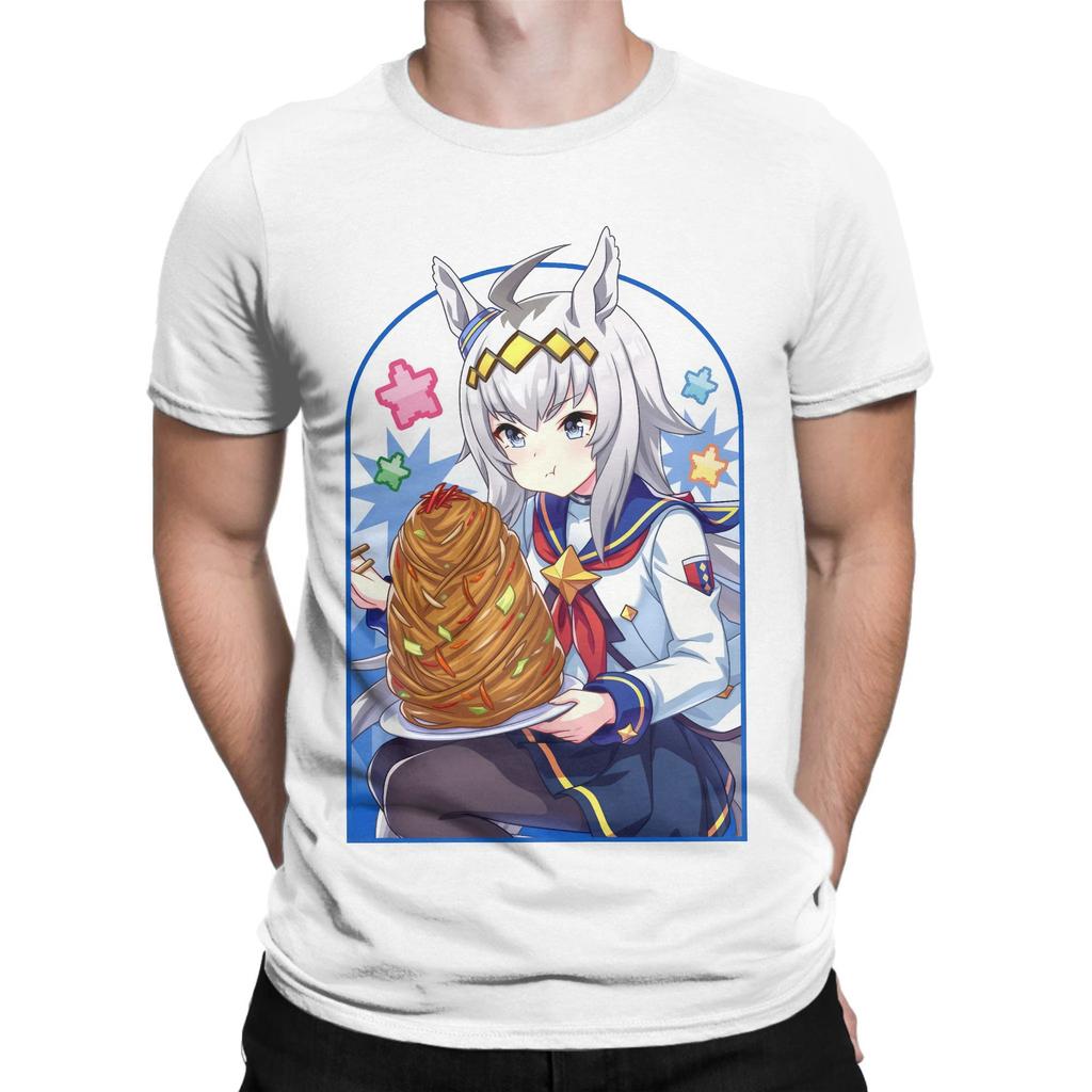 Men's T-Shirts Anime Uma Musume Pretty Derby Fashion Cotton Tee Shirt Short Sleeve  T Shirt Crewneck Clothes Summer