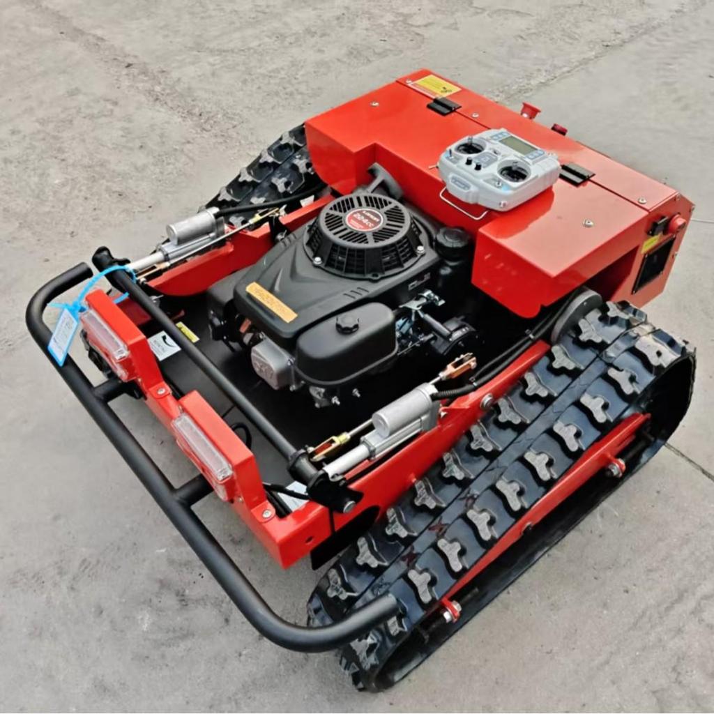 All-Terrain Gasoline Tracked Mower & Grass Chipper for Lawn, Orchard, and Slope Maintenance