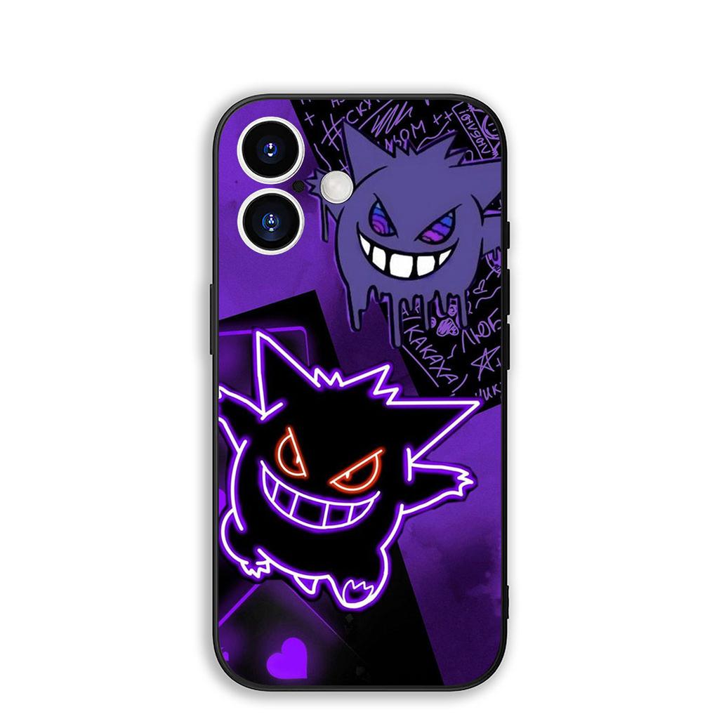 for Motorola Moto G86 G57 G67 G24 G15 G54 Power G13 G14 G34 G35 G45 G60 G53 G55 G64 G75 G72 Case P-Pokemons GO Gengar P-Pikachus