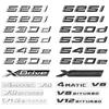 BGLX7 3D Car Trunk Emblem Logo Badge For BMW M Lettering 518i 520i 525i 528i 520d 525d 535e 540e 545e 550i Letters Sticker Accessories