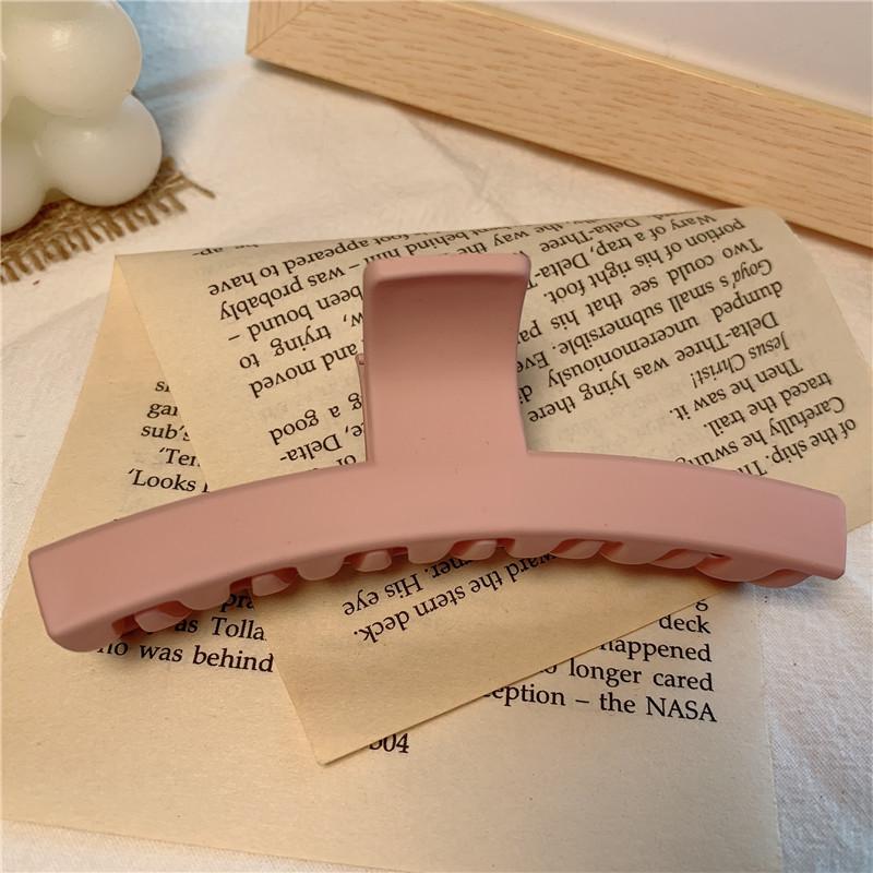 Korean Morandi Color Women's Large Bun Hair Claw Clip Hairpin