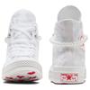 Converse Chuck 70 Love Fashion Versatile Slip Resistant Durable Lightweight High Top Skate Shoes Women Sneakers White A11967C