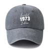 Unisex Fashionable and Versatile Printed 1973 Baseball Cap Outdoor Lightweight Trucker Baseball Cap Suitable for Outdoor