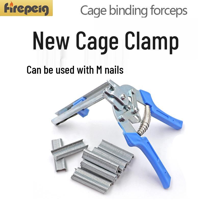 Hühnerkäfig Bindezangenset mit M-Nägeln und Schnallenbefestigungswerkzeugen zur Montage