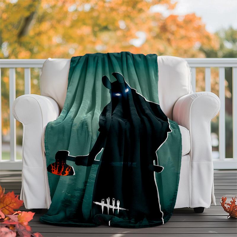 Dead by Daylight Flannel Blanket Soft Warm All-Season Throw, Design for Camping, Car Travel, Hiking Sofa, Bed, Office Perfect Gift for Parties