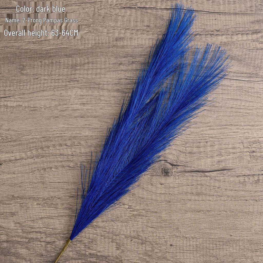 INS Style Pampas Grass & Green Plants Artificial Flowers for Wedding Decor & Crafts