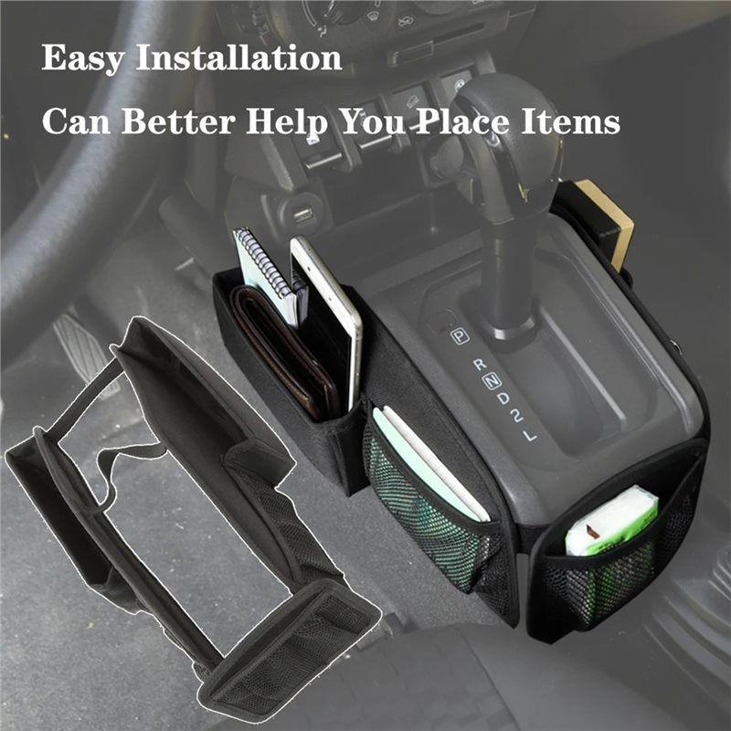 For Jimny -2024 JB64 JB74 Gear Shift Storage Bag Organizer Tray Container Car Accessories For Storing Tidying