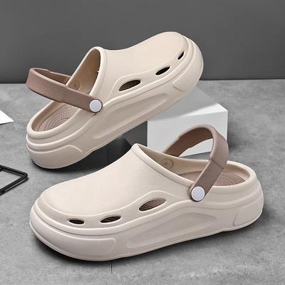 Summer Sandals for Men EVA Fashion Male Shoes Casual Round Head Slippers Outdoor Man Slippers New Slip-on Hole Sandal Sandalia
