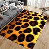 Leopard Fur Pattern Design Carpet Yoga Living Room Room Decor Children's Crawling Mat Doormat Area Rug Games Mat