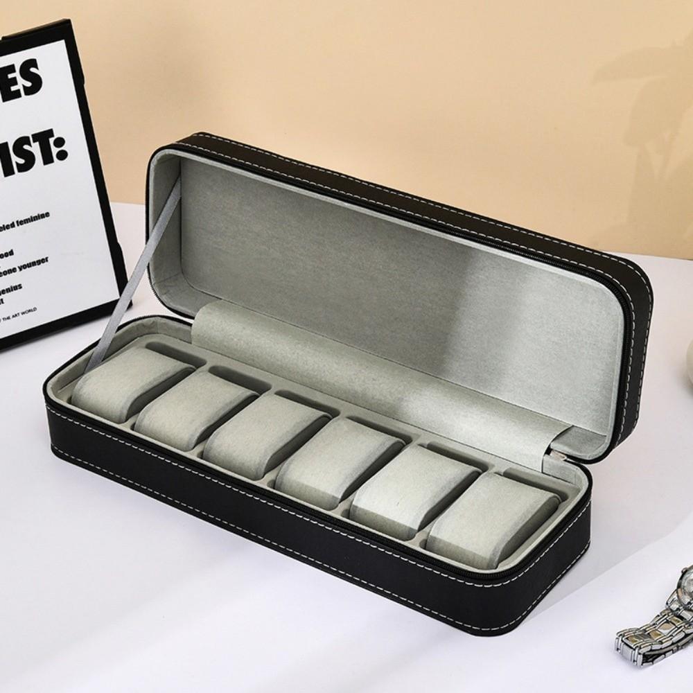 PU Watch Storage Box 6/10/12 Grids Watch Organizer Multipurpose Watch Display Box  Gift
