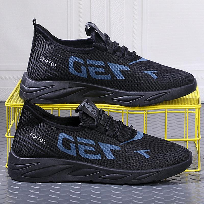 Autumn new men's casual trend sports shoes comfortable, lightweight and breathable running casual shoes work shoes