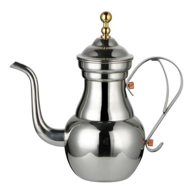 

0.7L hotel kettle stainless steel kettle long kettle mouth kettle with mesh filter coffee pot | Coffee Pots