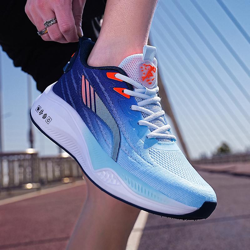 Men's Sports Shoes Full Length Carbon Board Running Shoes Men's and Women's Marathon Racing Shock Absorption Track and Field