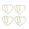 100Pcs Heart Shaped Paper Clips Iron Decorative Paperclips Set with Transparent Box for   School Household