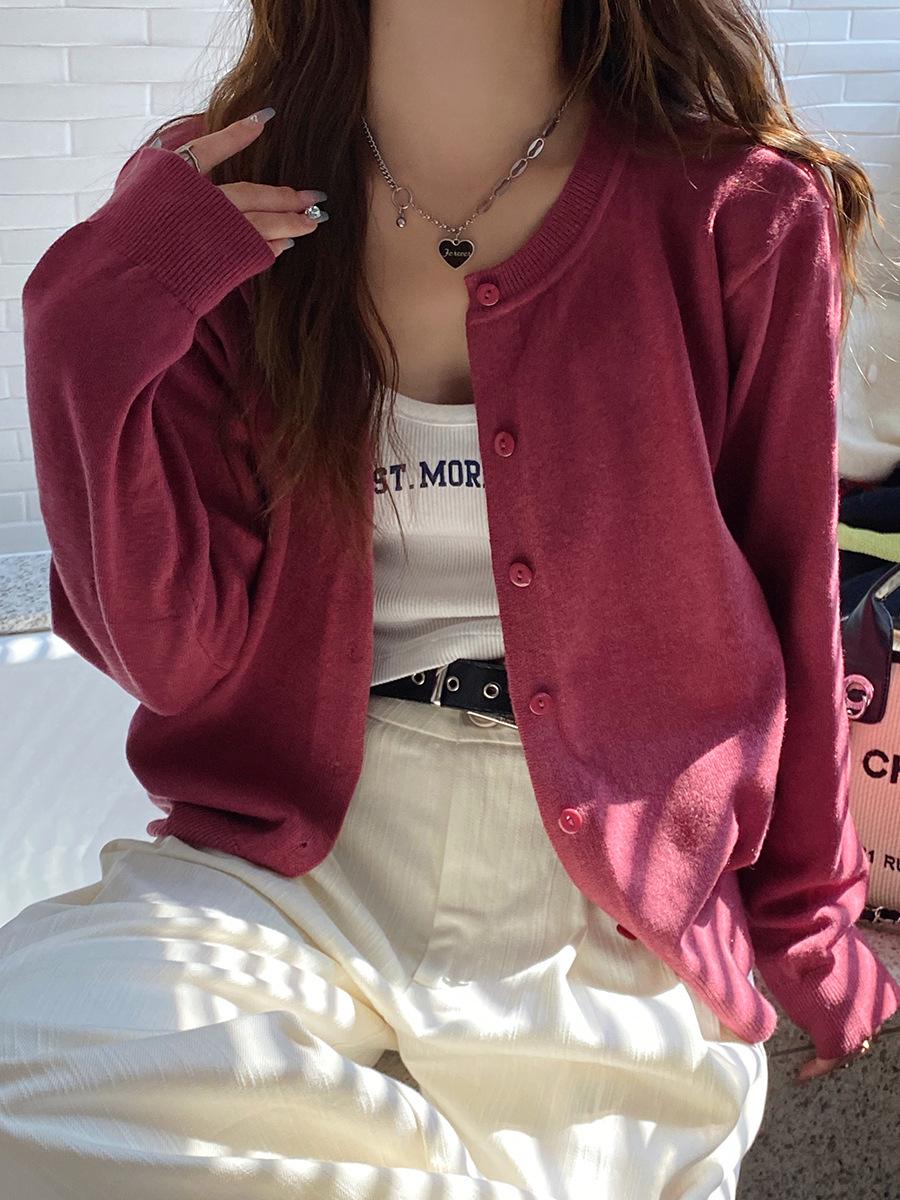 

Women s High-End Knitted Cardigan Sweater - 2025 Autumn Fashion One Size