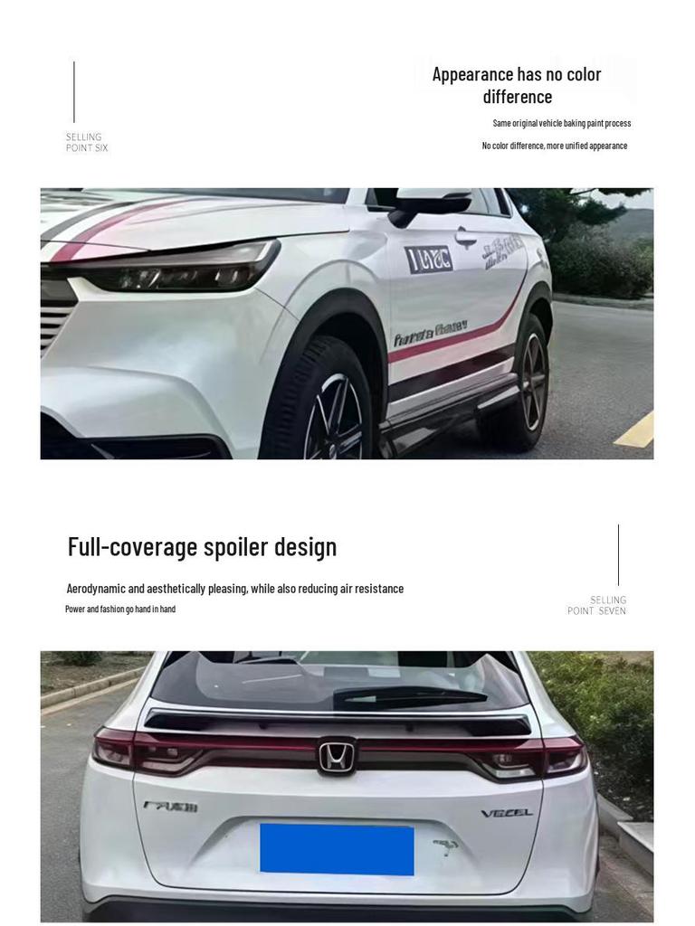 2022 Honda Vezel HRV Mugen Style Body Kit: Front Lip, Side Skirts, Rear Lip