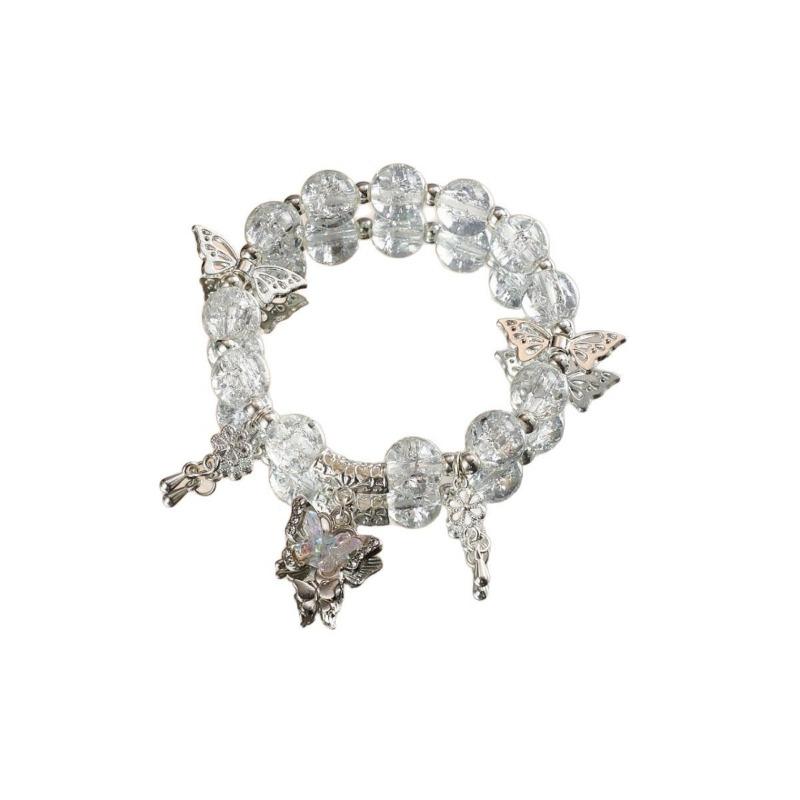 Bracelet Papillon Doux et Polyvalent à Perles Design Ins Bijoux Femmes Offrir à Petite Amie Cadeau Bracelet Petite Amie Neuf de Haute Valeur