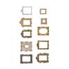 20 Pieces Decoration Stickers Retro Mirror Frame PET Decals for   Handcrafts Scrapbooking Photo Album