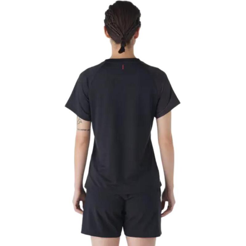DECATHLON Lightweight Series Women's Quick Dry Badminton Short Sleeve Raglan T-Shirt Black