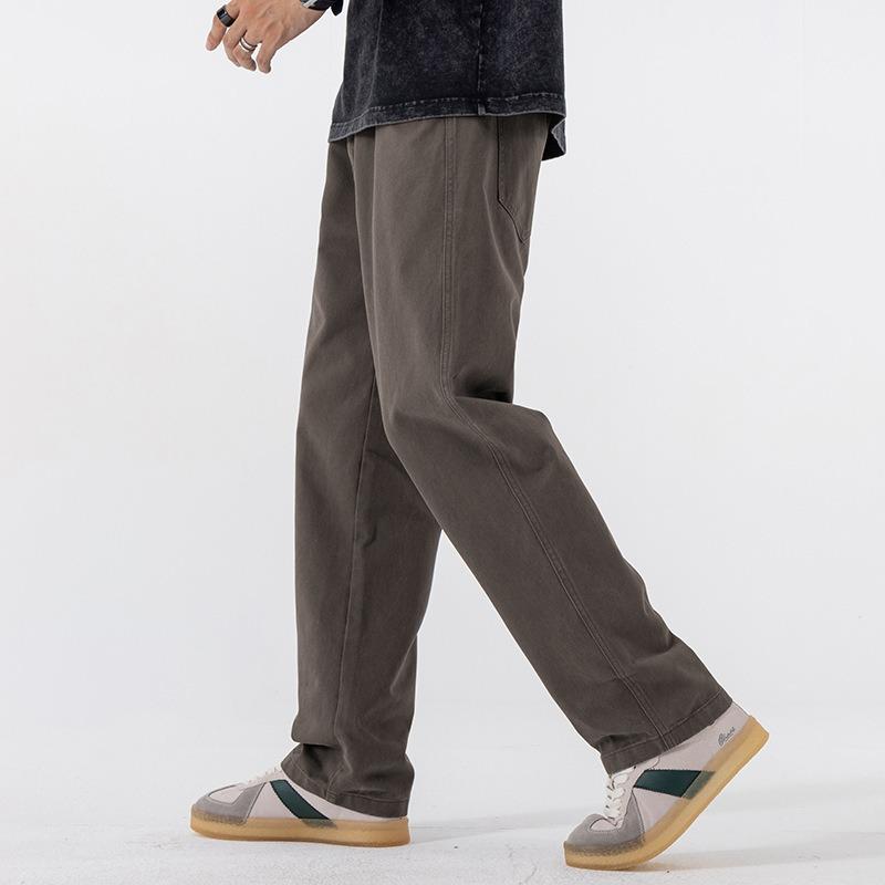 Shanggu Men's Clothing, New Cotton Straight Floor Mopping Casual Pants Men's Loose Versatile Casual Pants
